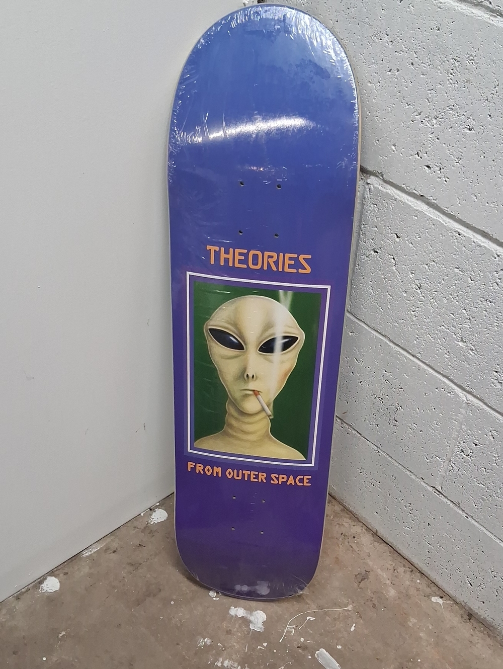 NWT Theories From Outer Space Skateboard Deck-green